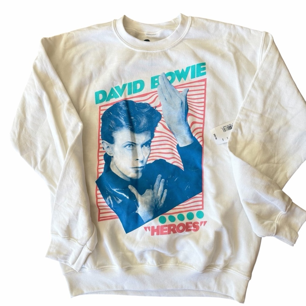David Bowie Heroes Crewneck NWT